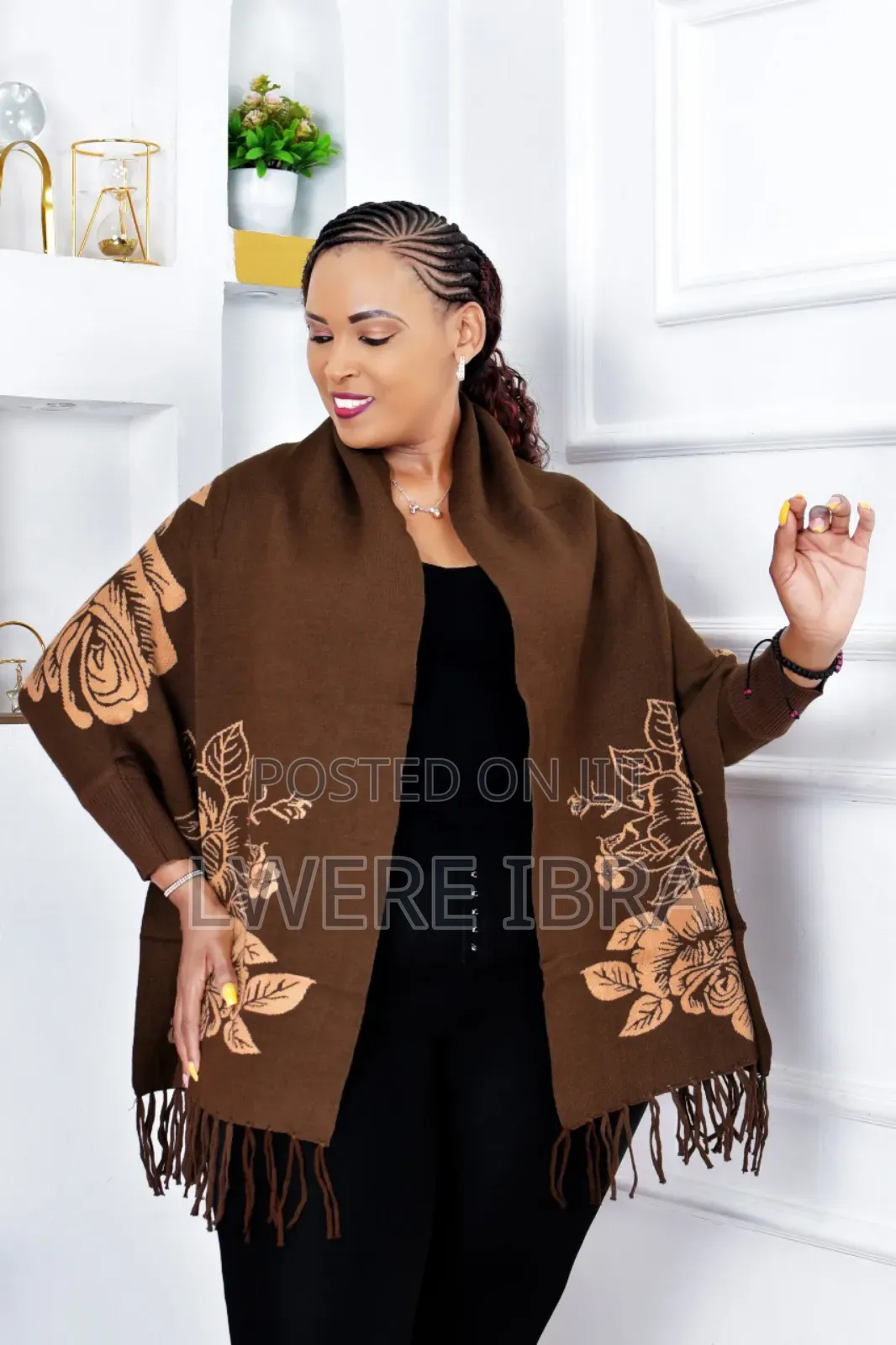 Red Shawls Cardigans for Ladies
