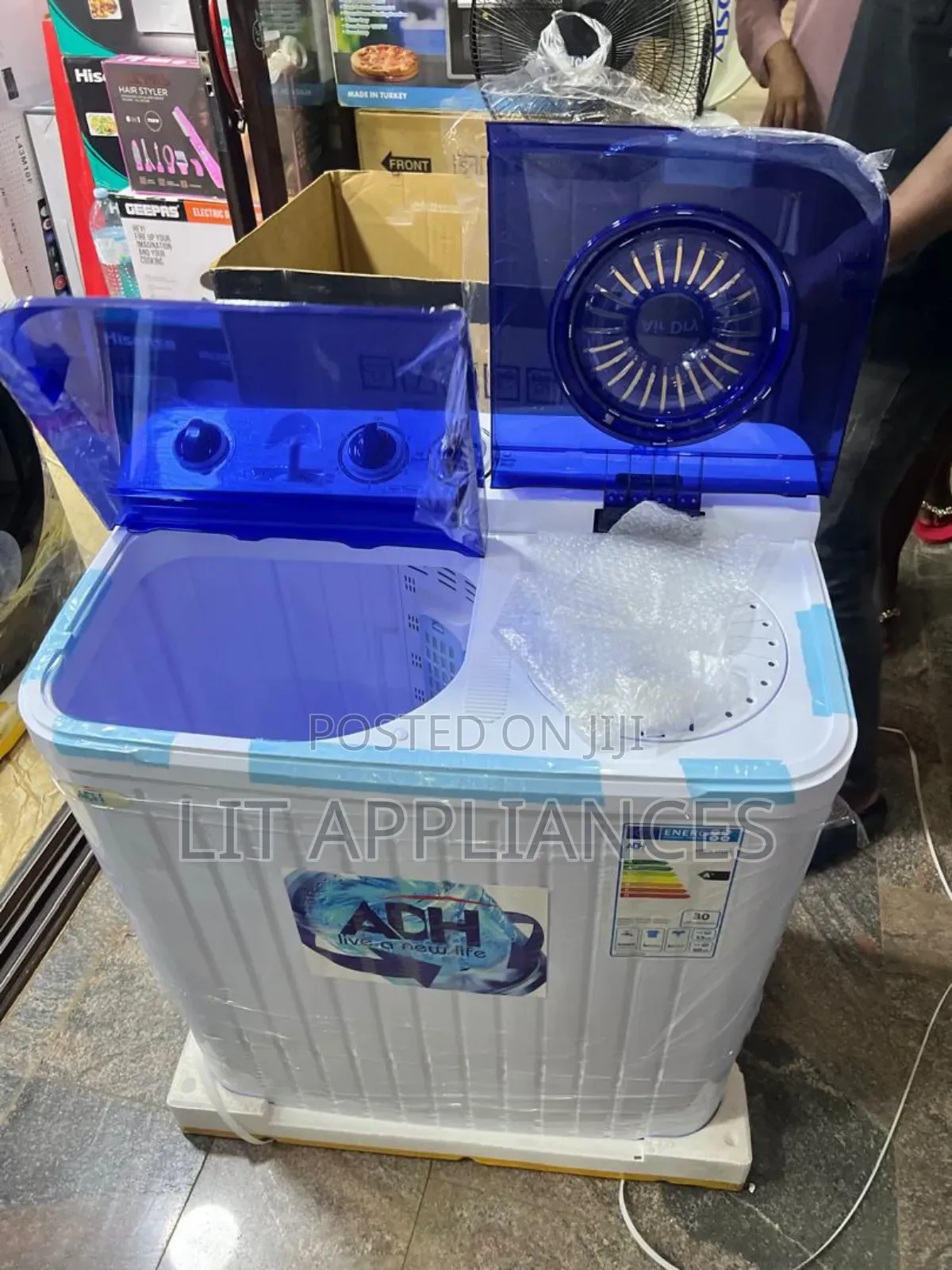 Adh Washing Machine 9kg Twin Tub, 2years Warranty, Strong and Durable