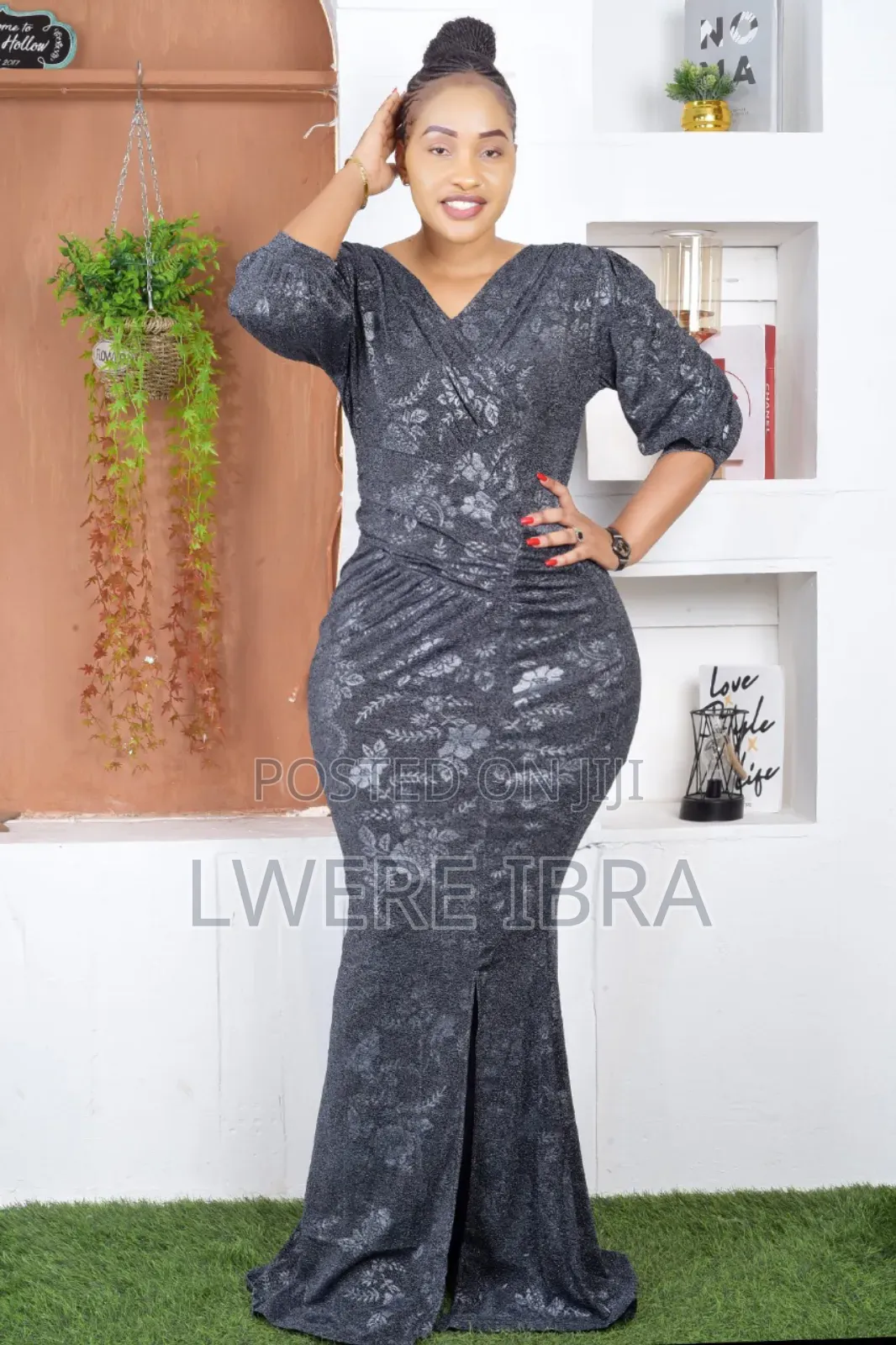 Brown Pencil Party Dresses for Ladies