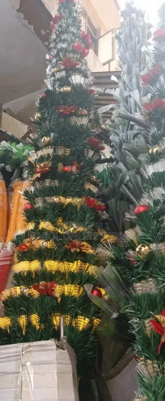 3m Christmas Trees With Inbuilt Lights