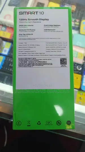 New Infinix Smart 10 128 GB Black