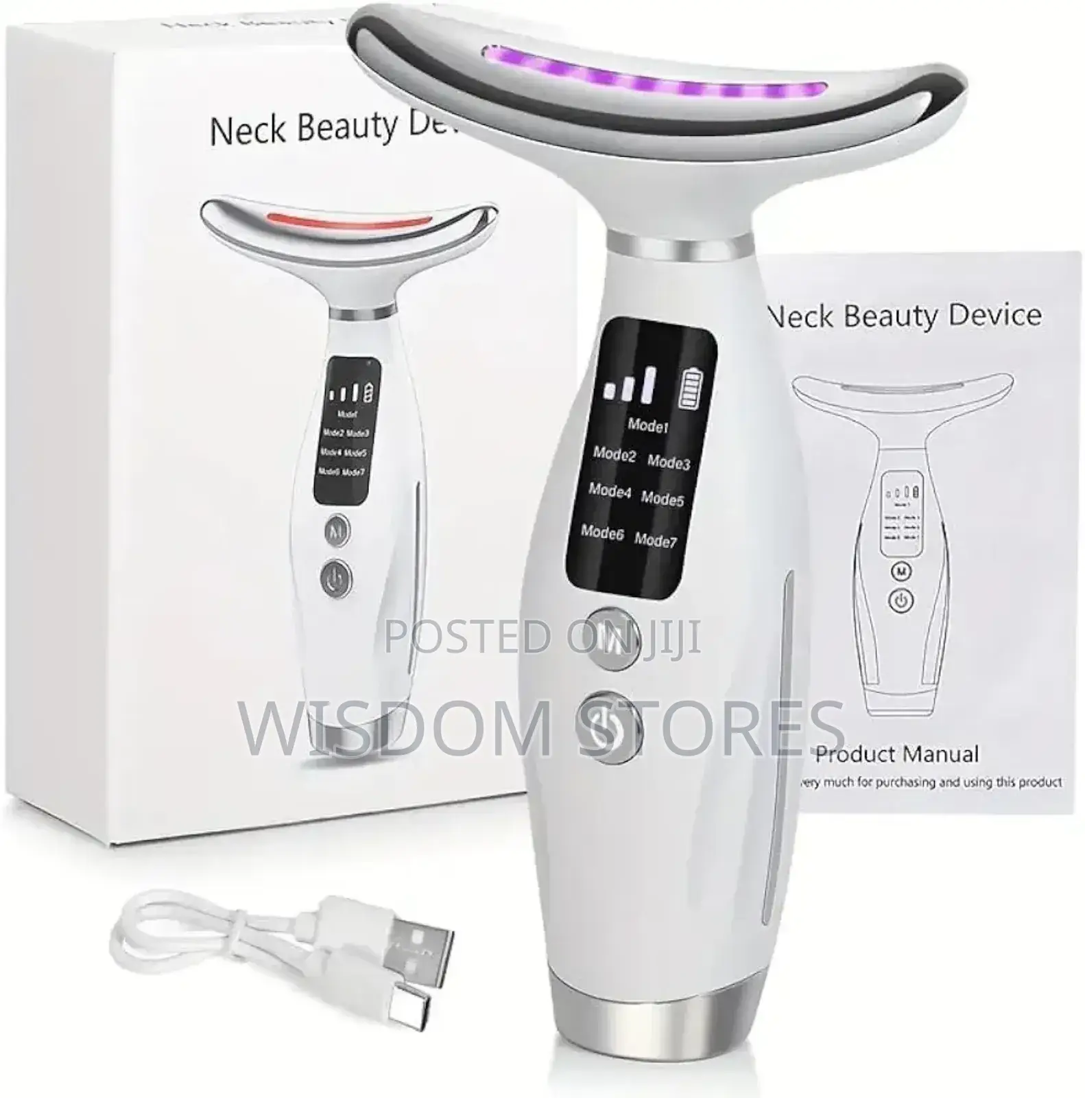 7-Colour Led Light Therapy Facial Neck Massager