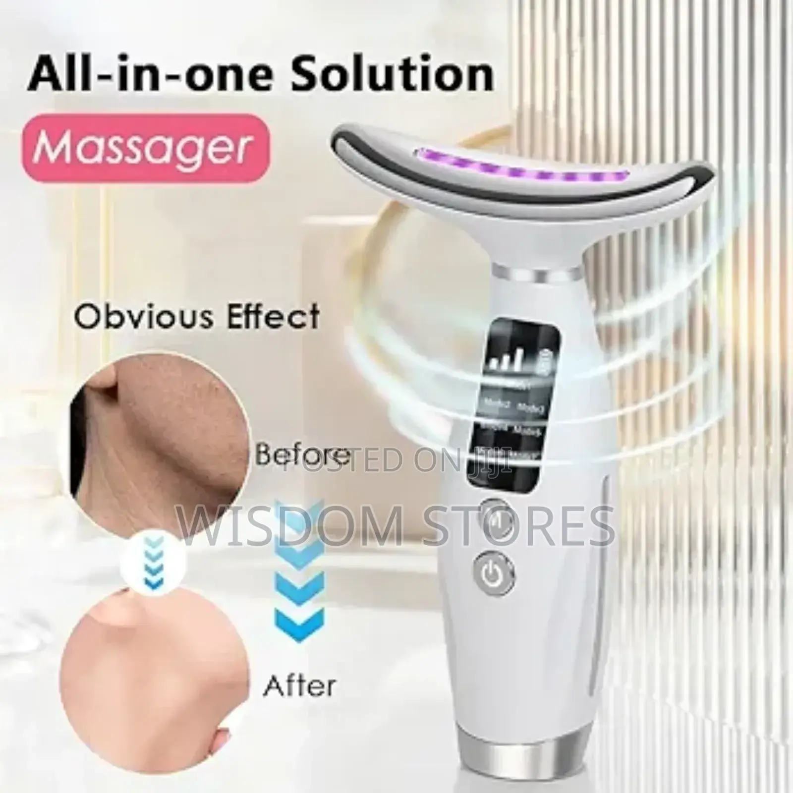 7-Colour Led Light Therapy Facial Neck Massager