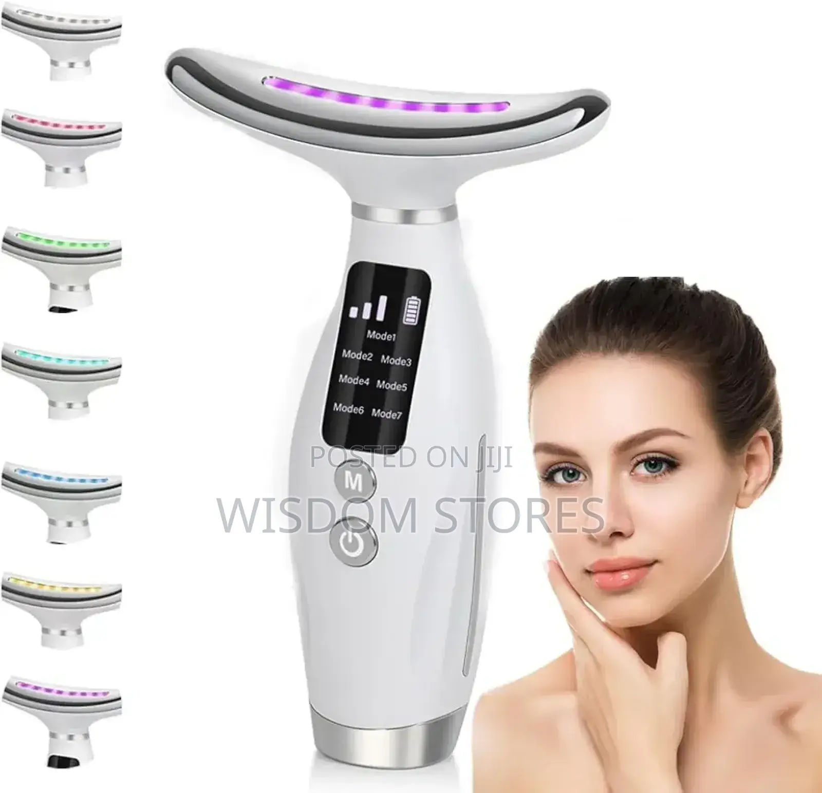 7-Colour Led Light Therapy Facial Neck Massager