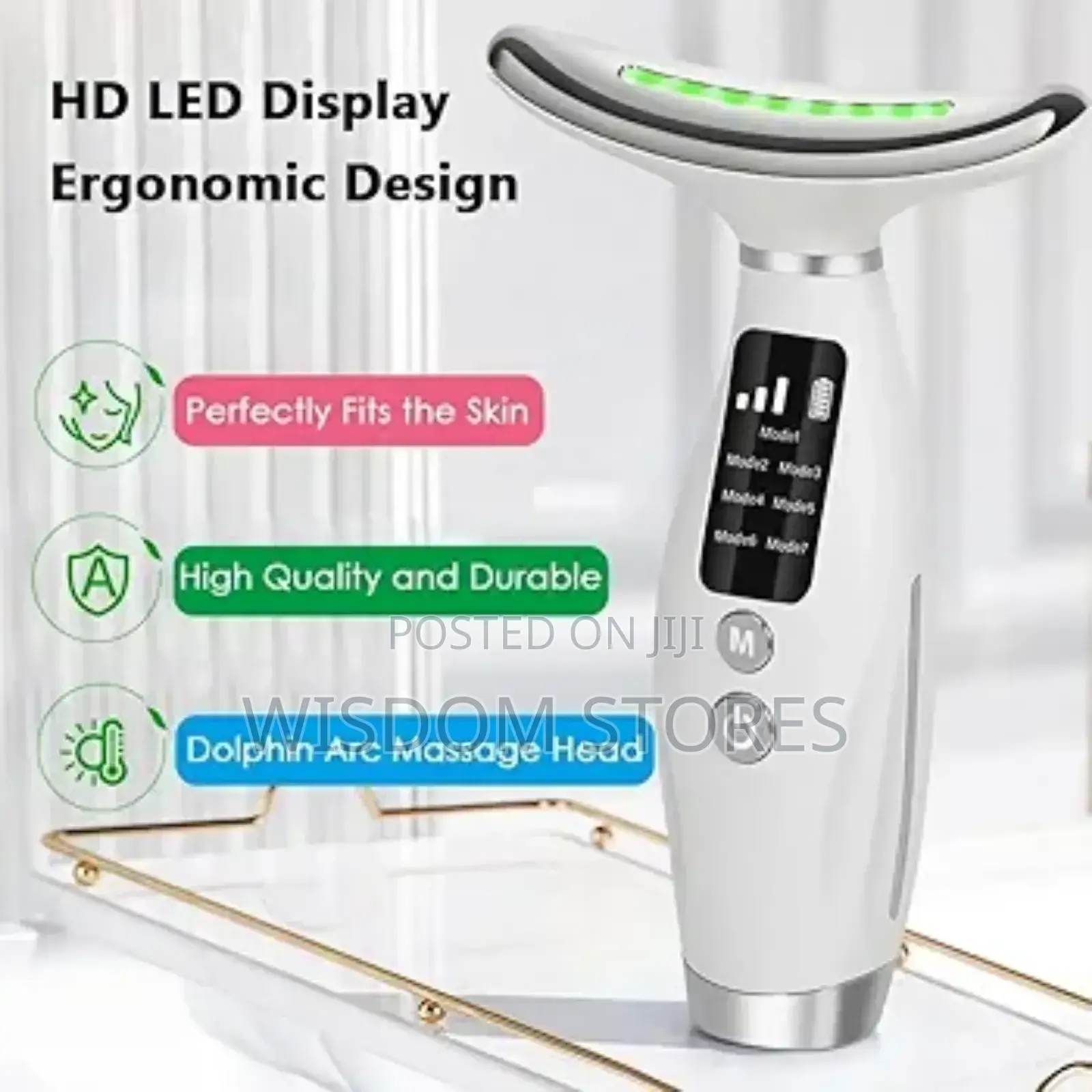 7-Colour Led Light Therapy Facial Neck Massager