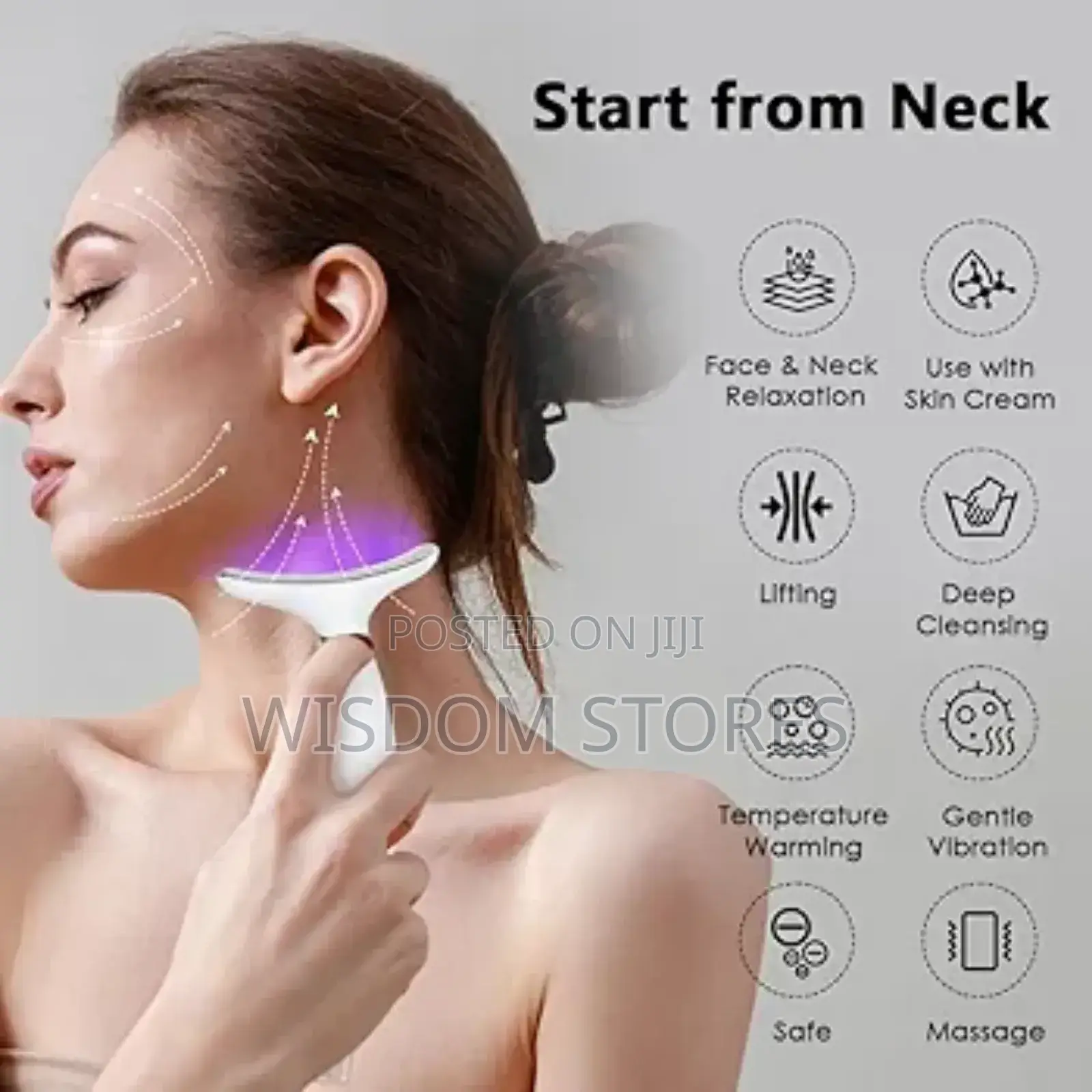 7-Colour Led Light Therapy Facial Neck Massager