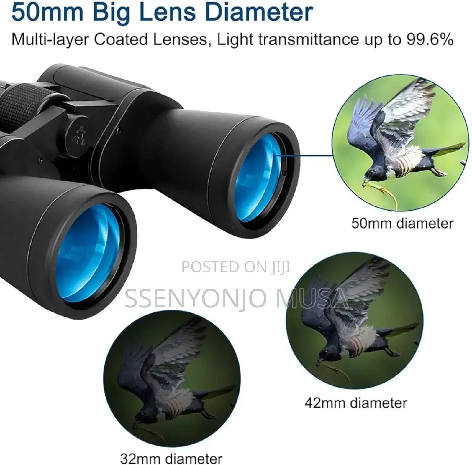 20x50 Hd Professional Binoculars – Bak4 Prism, Wide Angle, Waterproof