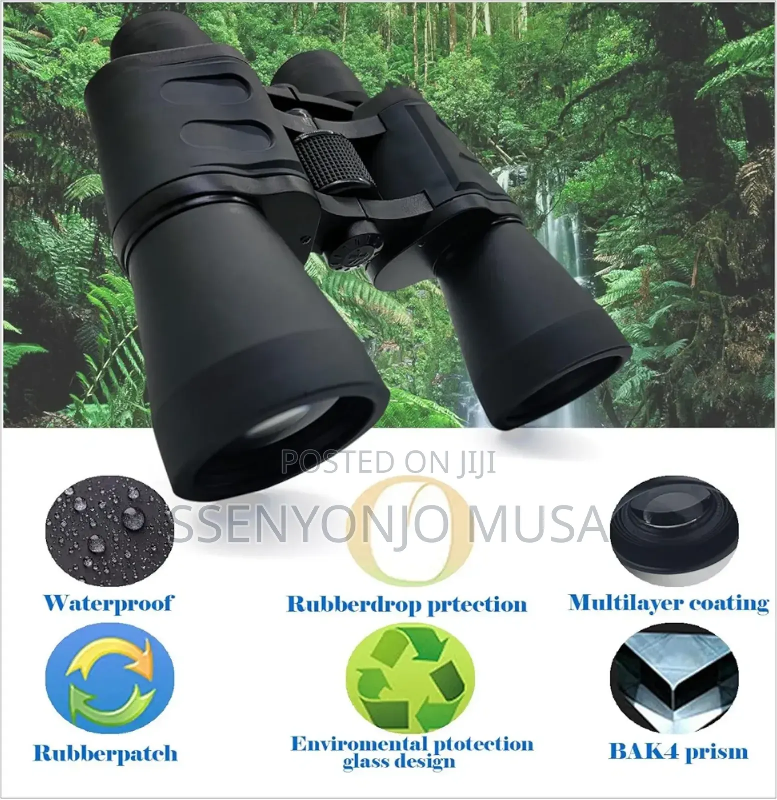 20x50 Hd Professional Binoculars – Bak4 Prism, Wide Angle, Waterproof