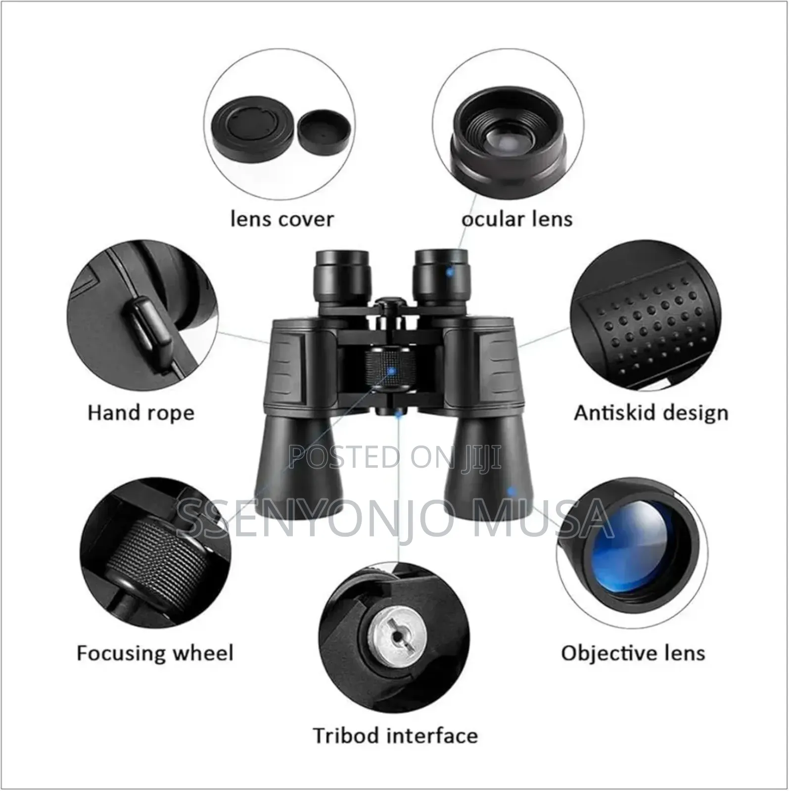 20x50 Hd Professional Binoculars – Bak4 Prism, Wide Angle, Waterproof