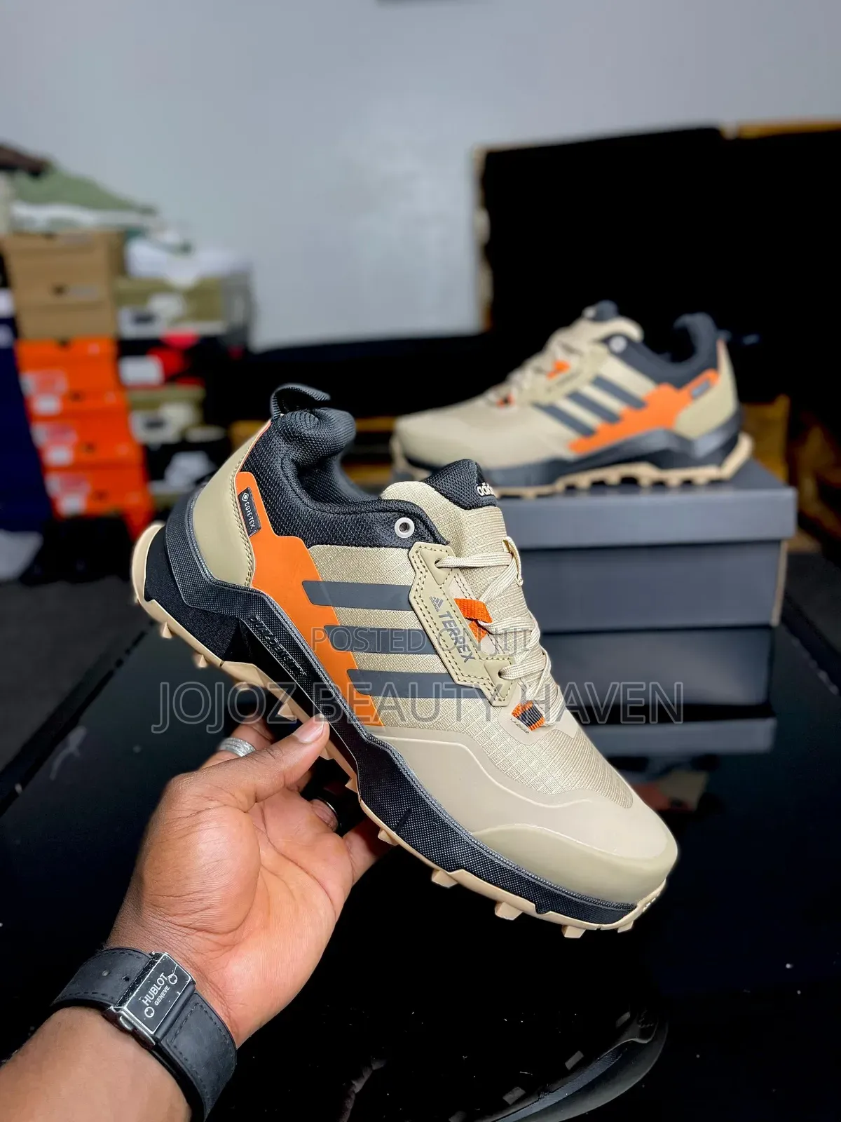 Men's Sneakers Green, Cream 40-45