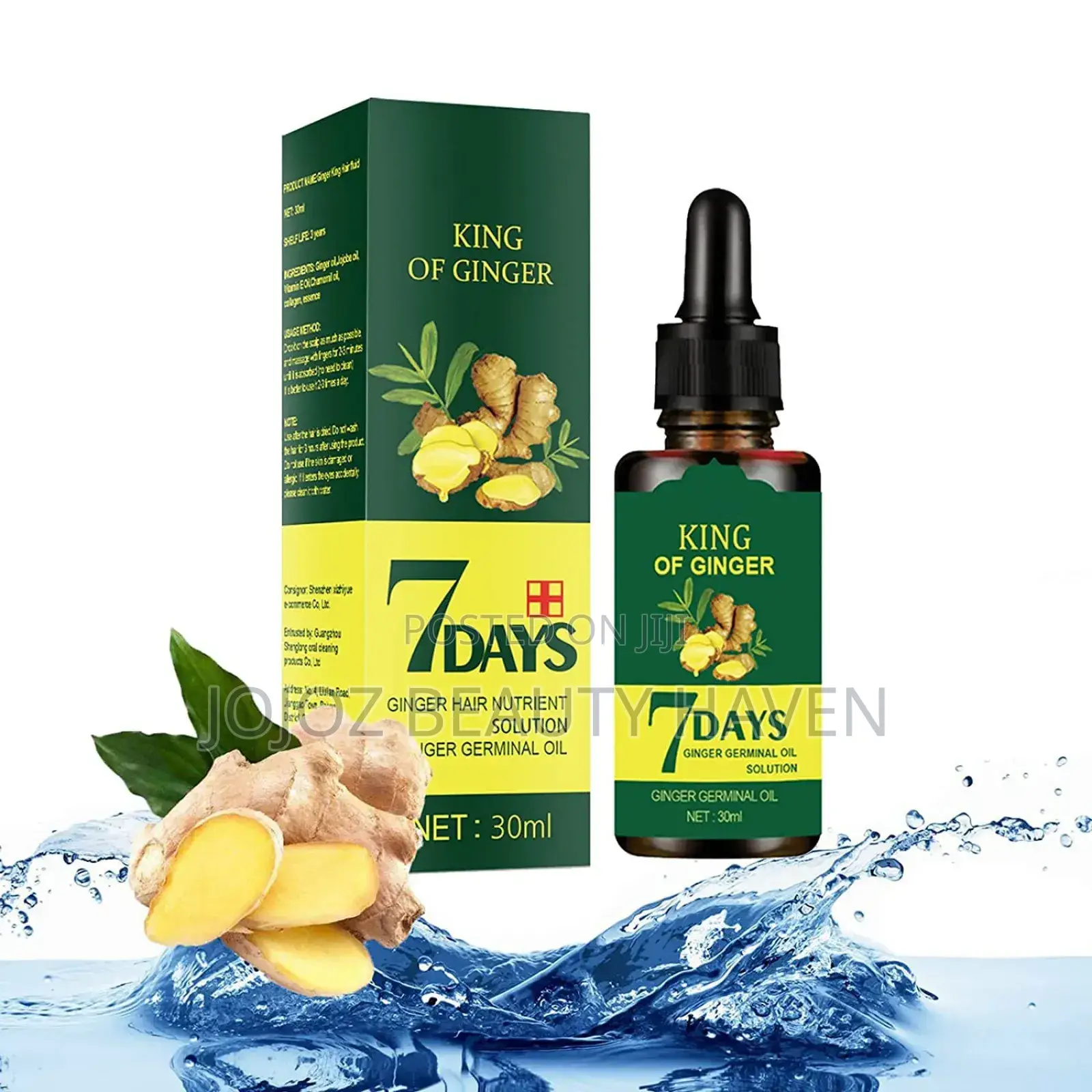 7days King of Ginger Hair Growth Organic Oil