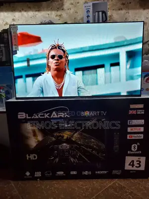 Crystal Clear Viewing!43" Black Ark Smart Tv