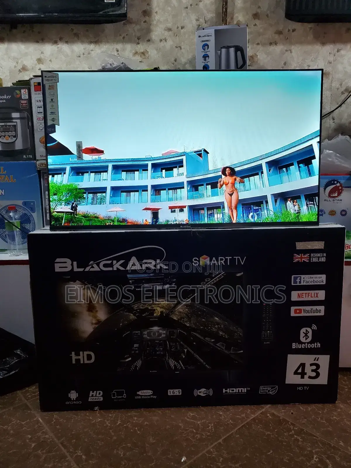 43 Inch Black Ark Smart TVS for Sell
