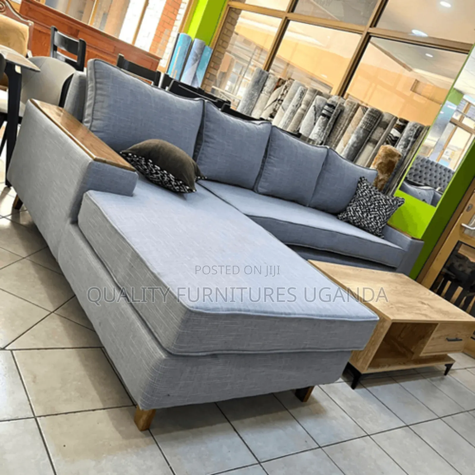Luxurious Gray Sofa Bed Set