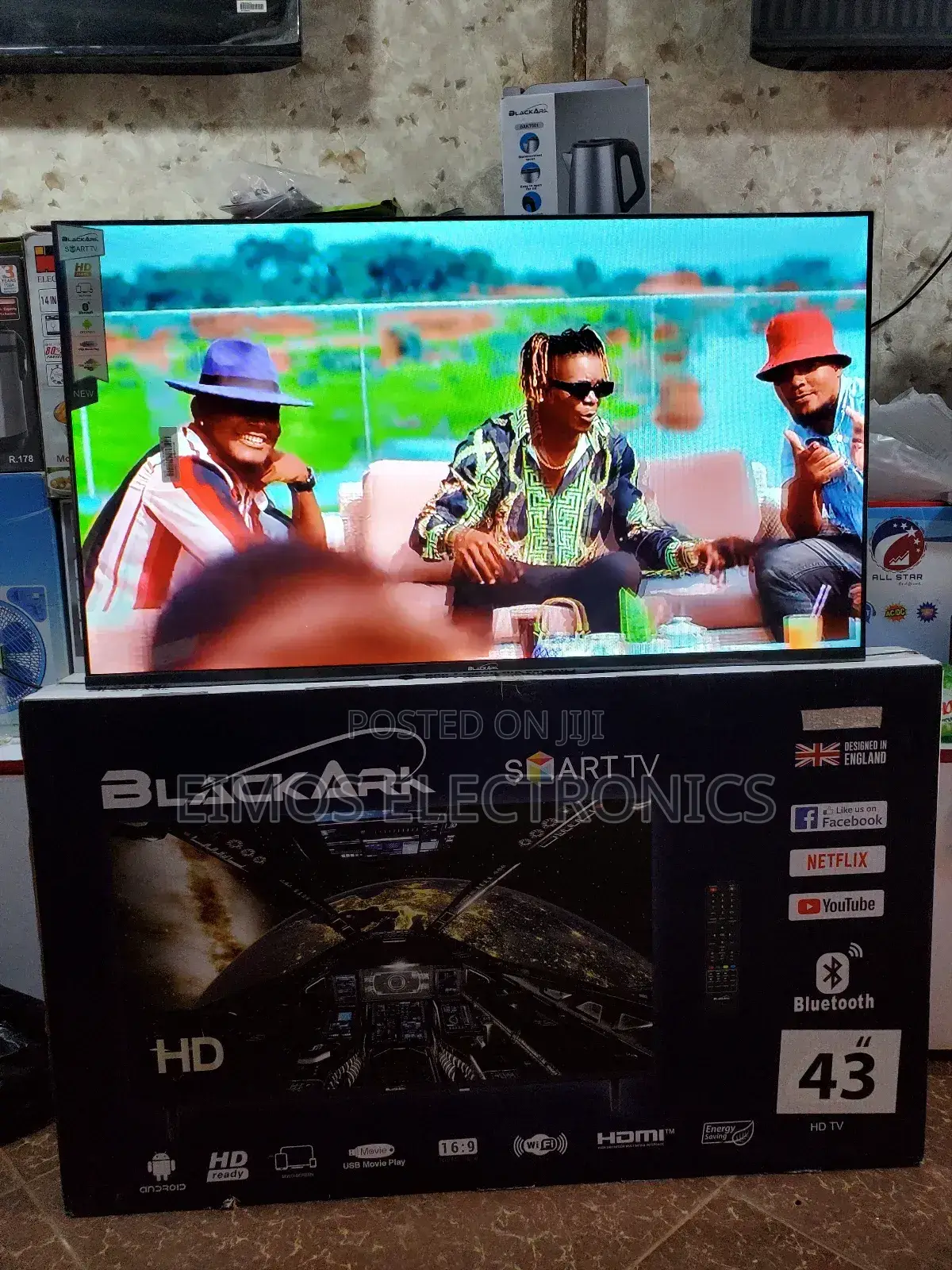 43 Inch Black Ark Smart Tv Available