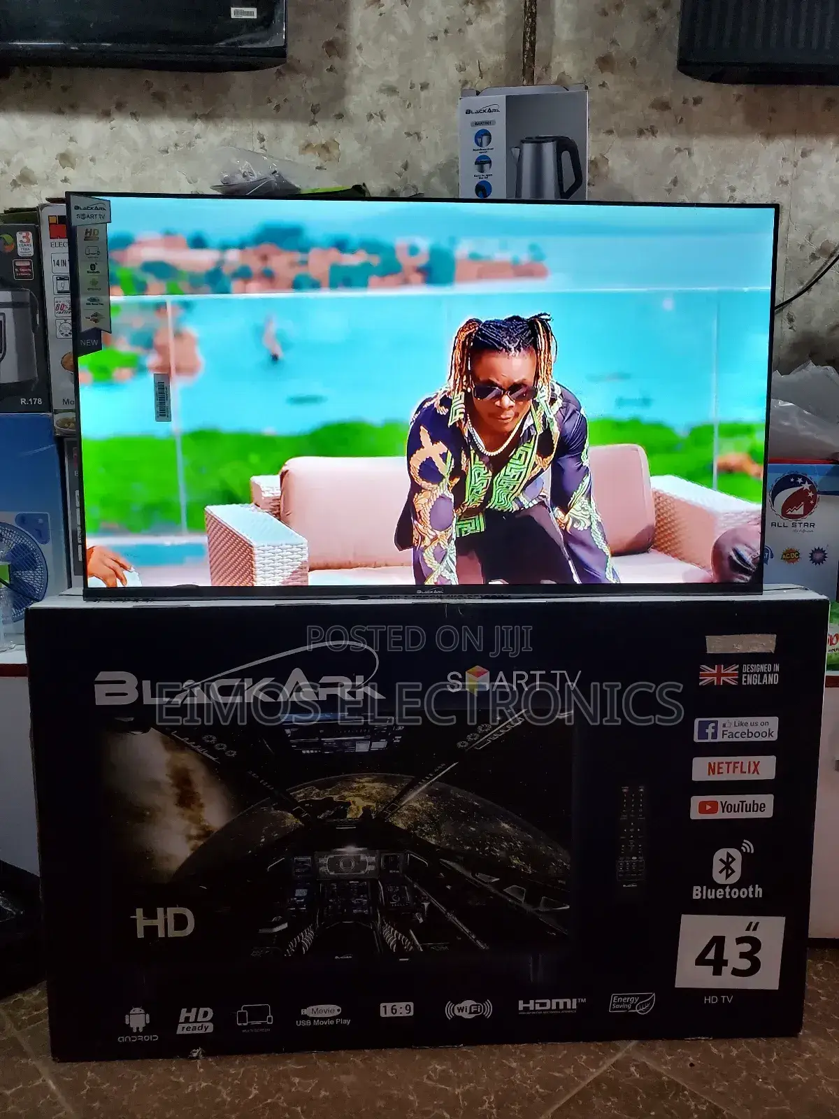 43 Inch Black Ark Smart Tv Available