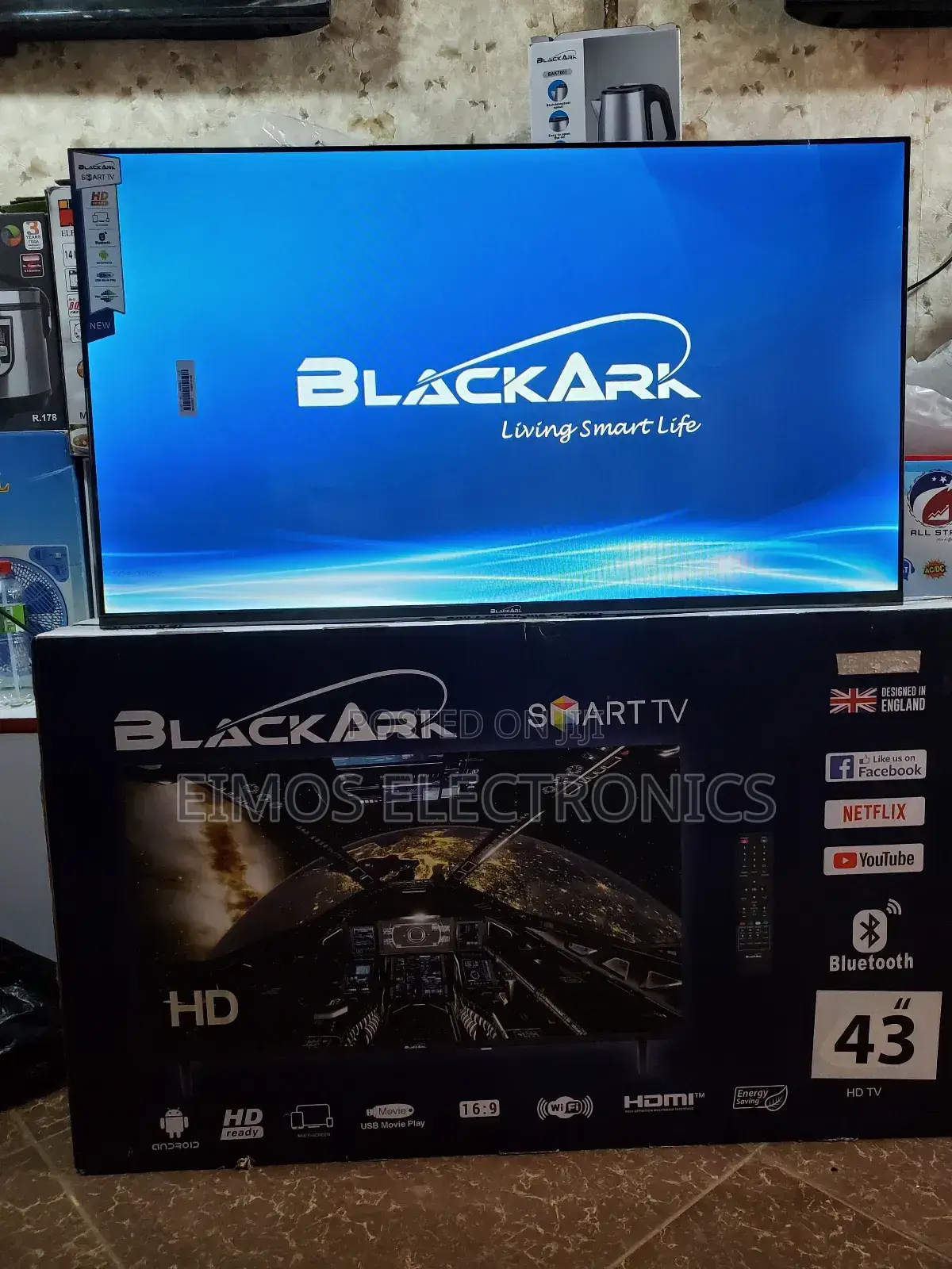 43 Inches Black Ark Smart TVS Clear Picture