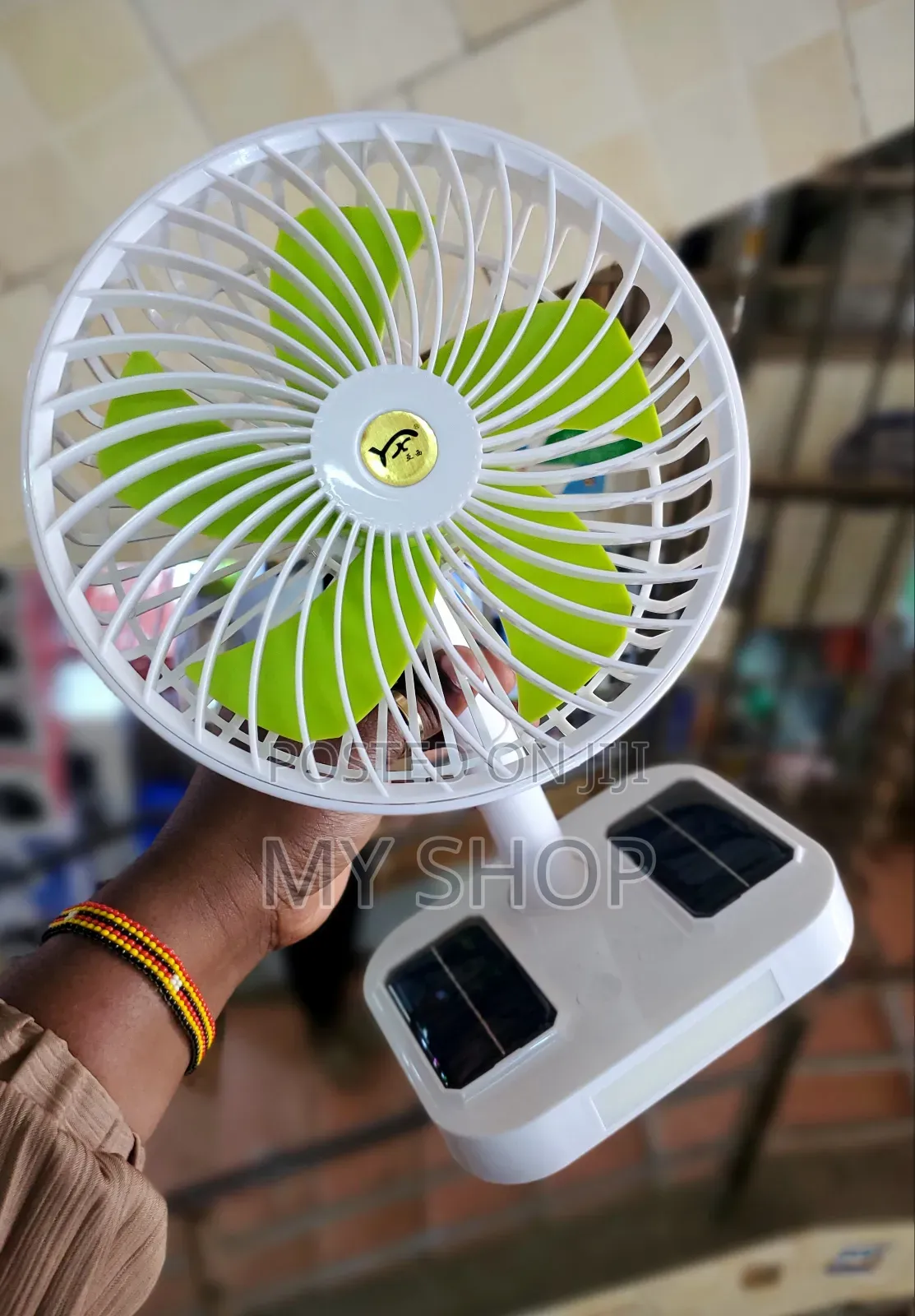 Solar and Electric Rechargeable Fan
