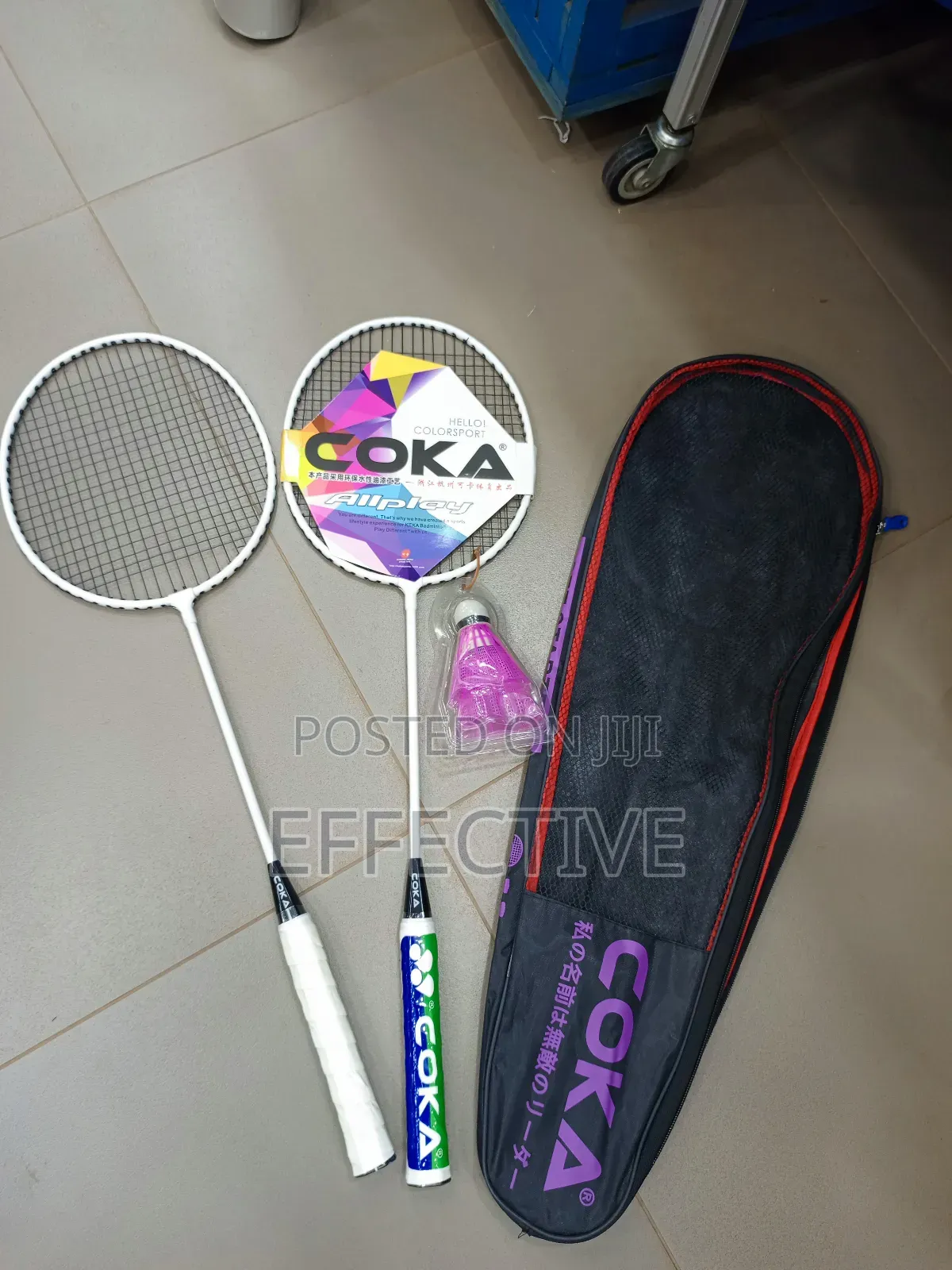 Coka Brand Badminton Racket Set.