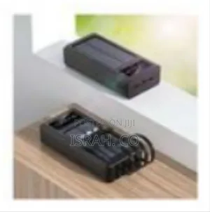 Solar Power Bank With Built-in Cables. (30000mah)