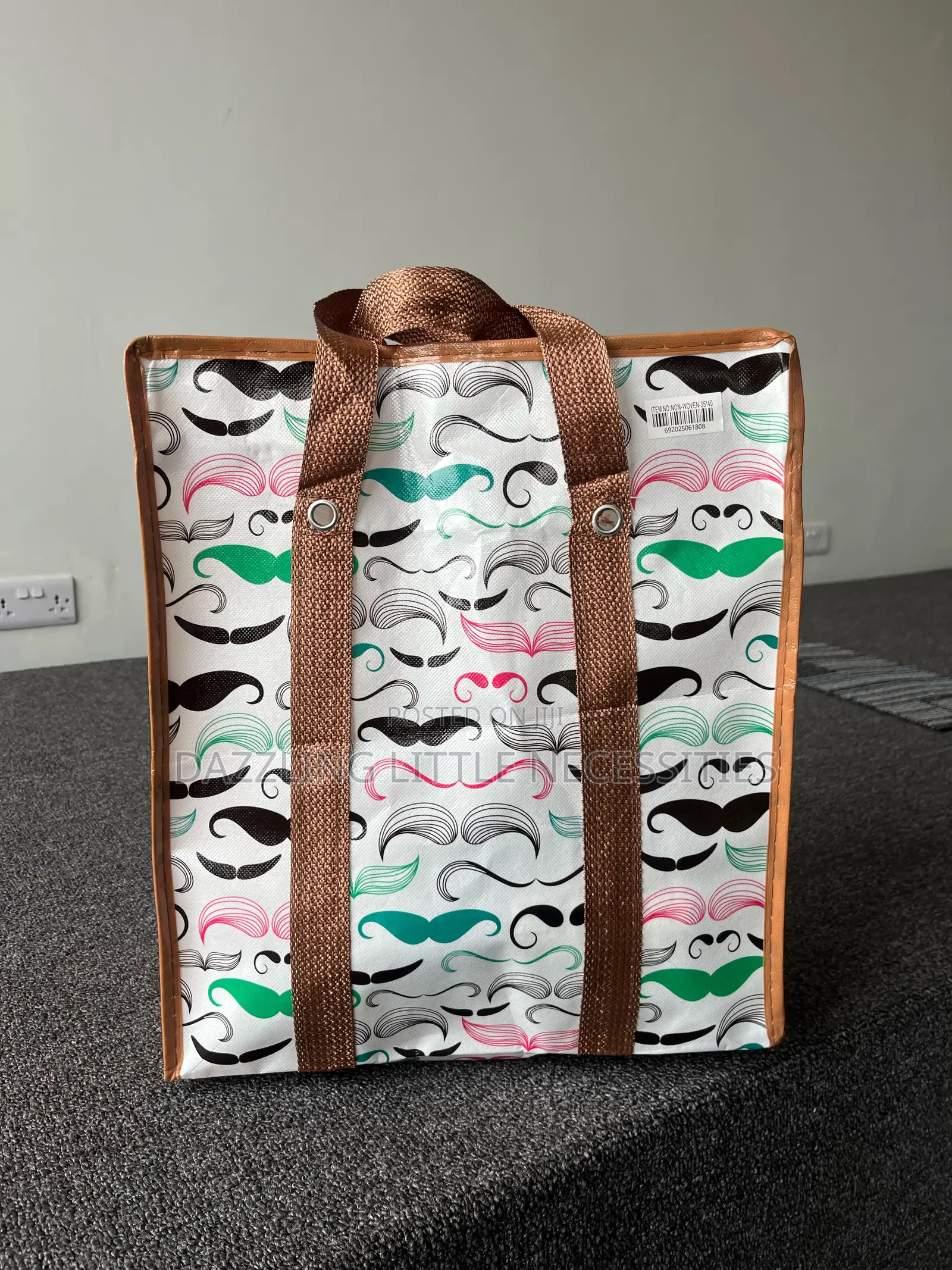 Moustache Shopping Bag