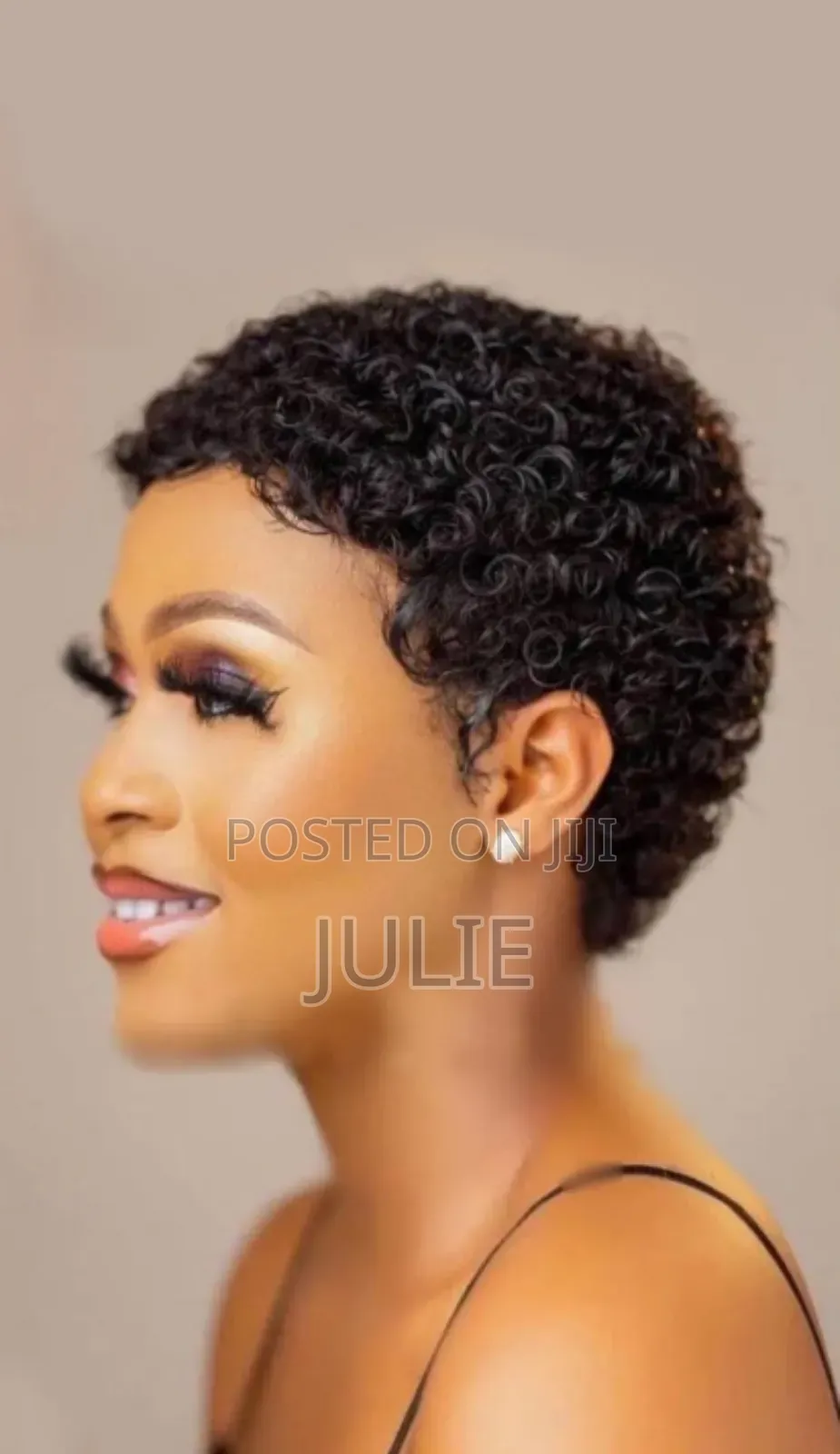 Short Curly Wig Human Hair