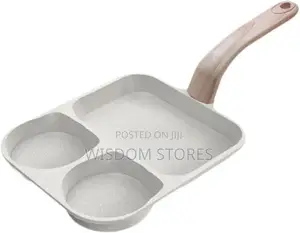 3 in 1frying Pan Multi Section Breakfast Pan for Frying Vegetable Grey