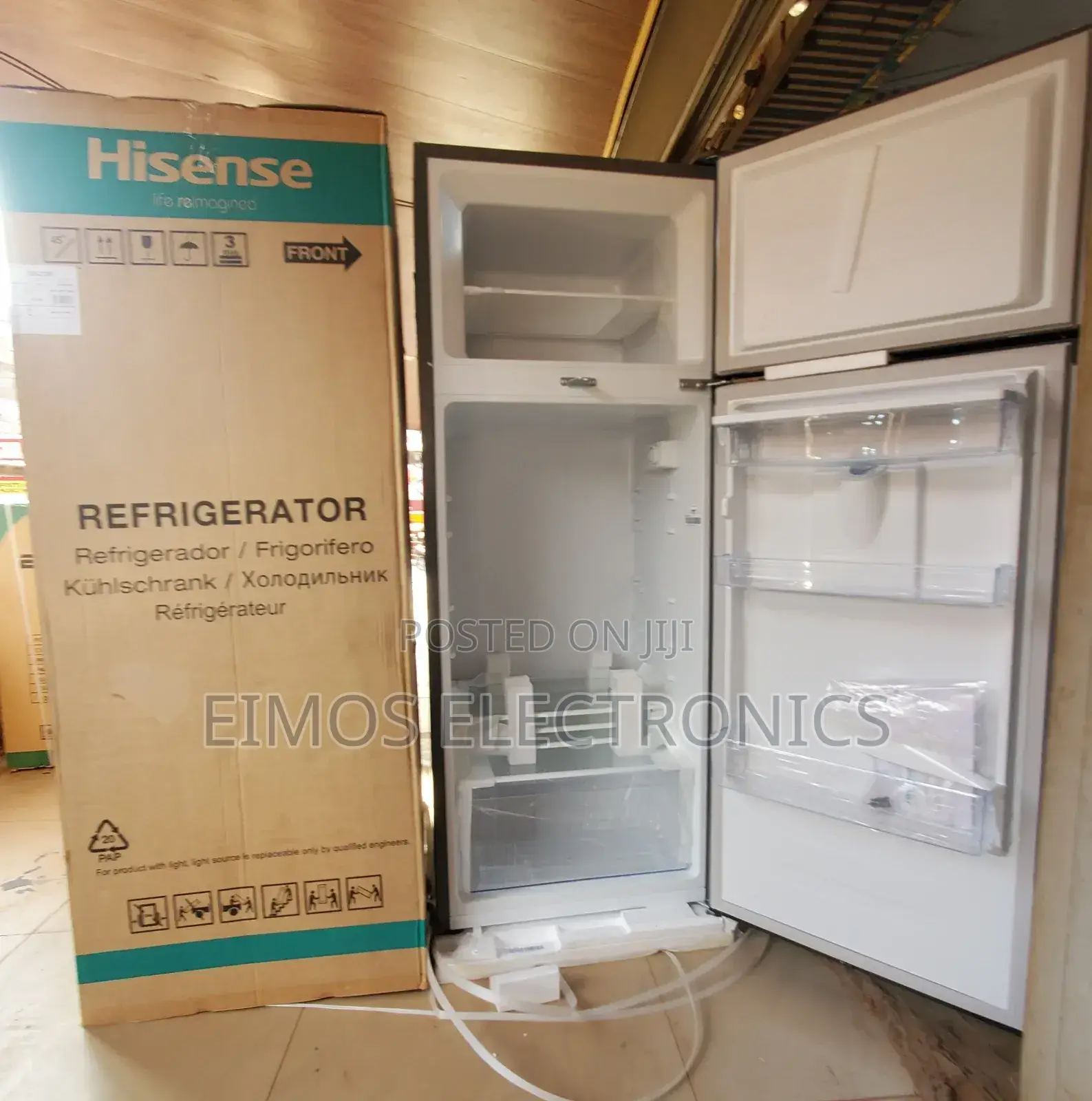 Hisense 270l Double Door Fridge-Clean and Efficient (Brand New)