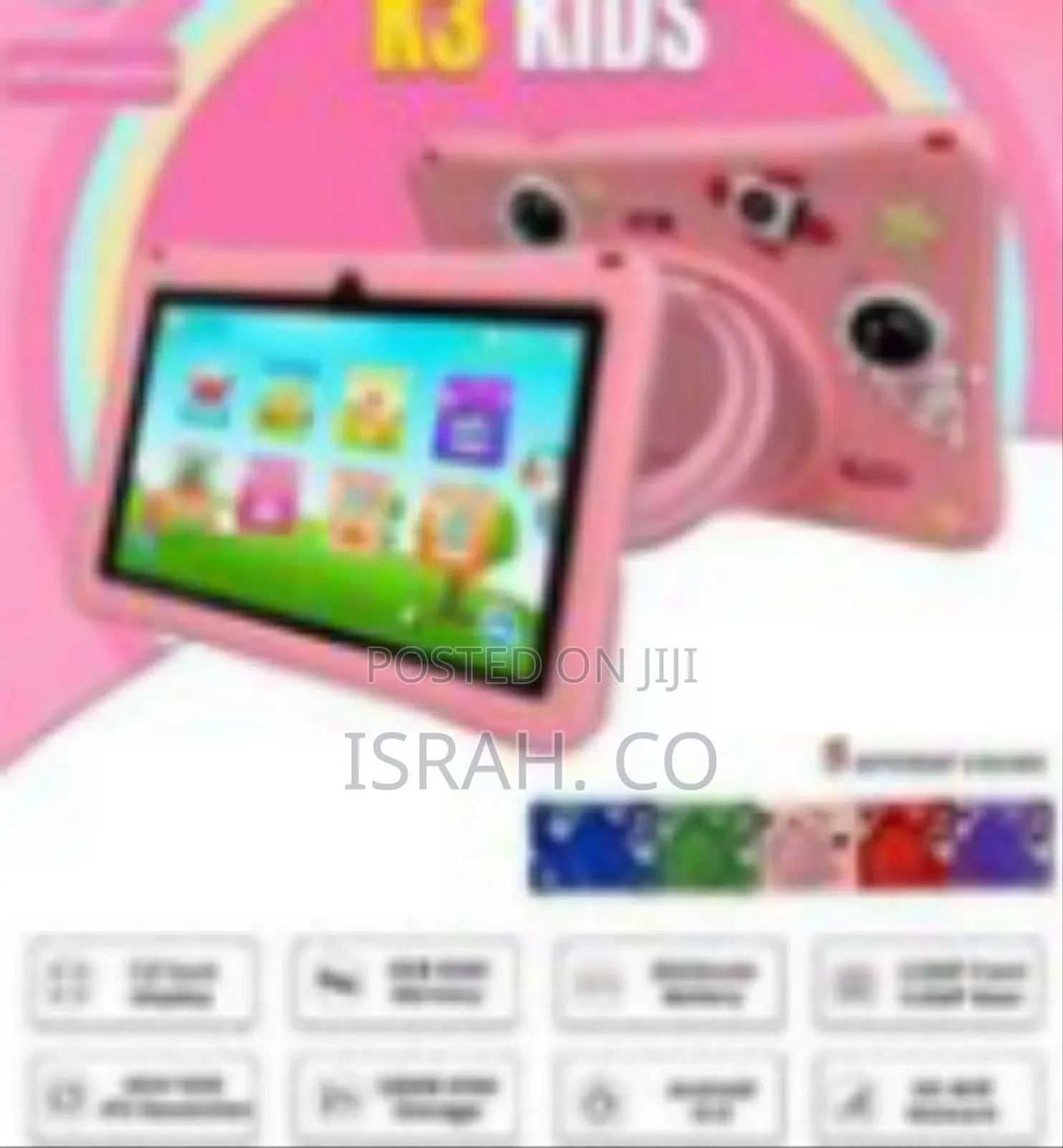 Oteeto Kids Tablet With Full Protection - Multicolo