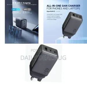 Oraimo 65w All-in-One Gan Wall Charger Kit With 100w Cable, Hyper Gan