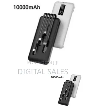 Aldeepo Fast Charging Power Bank With 4 Cables, 10000mah