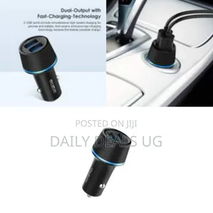 Oraimo Car Charger 10.5w Dual Ports - Black