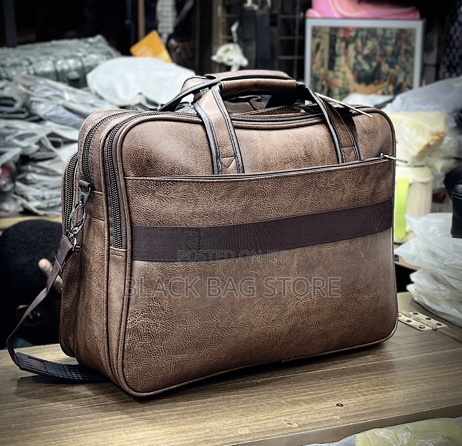 Office Leather Bag - Star Dragon