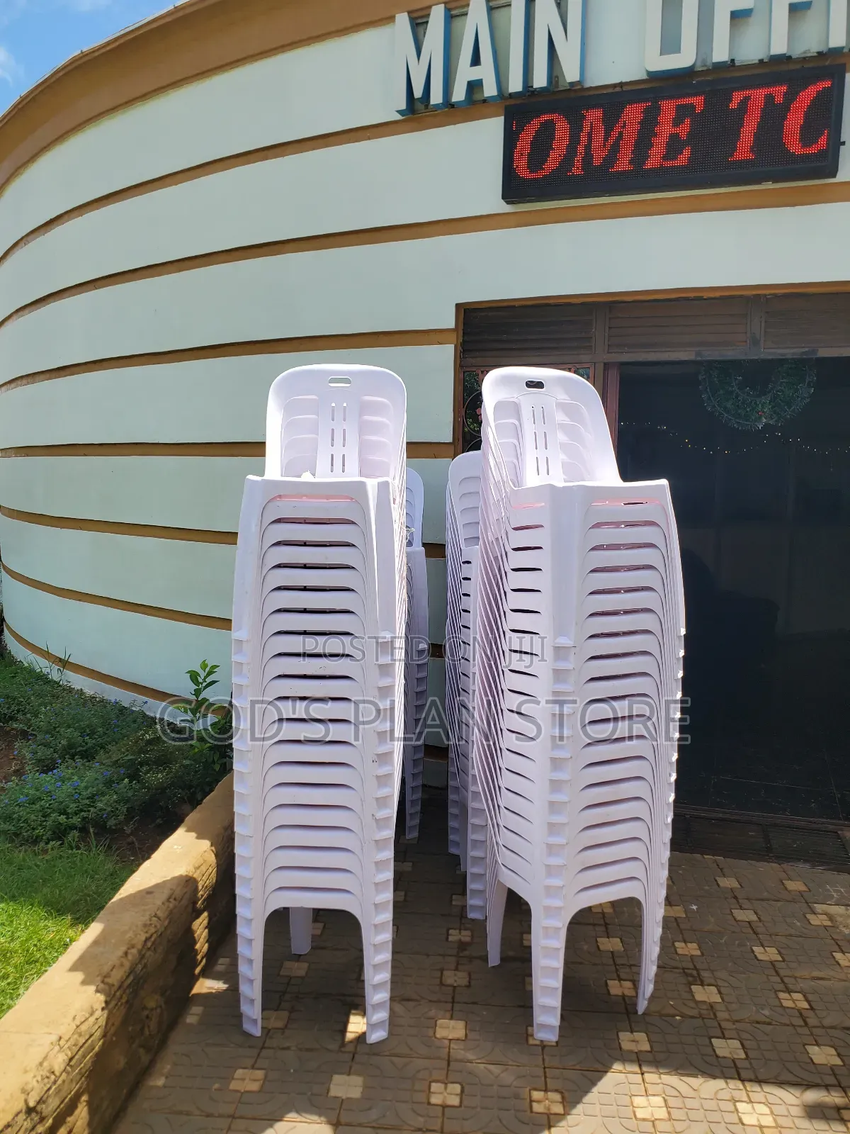 Main Plastic Chairs Main Plastic Chairs White for Church/Schoo/Bar