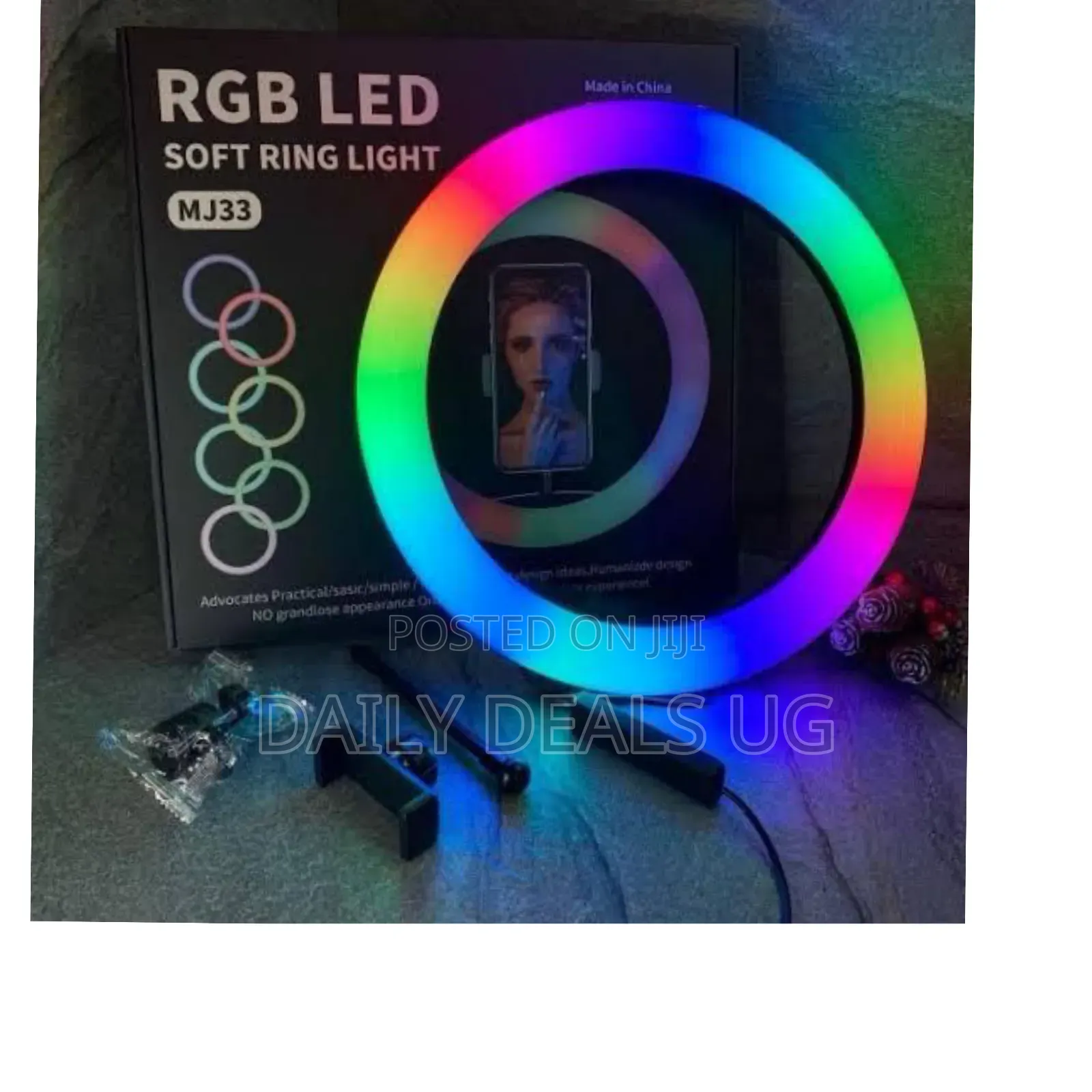 Rgb Led Soft Ring Light, Model Mj33