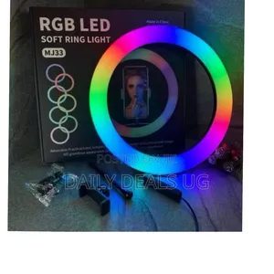 Rgb Led Soft Ring Light, Model Mj33