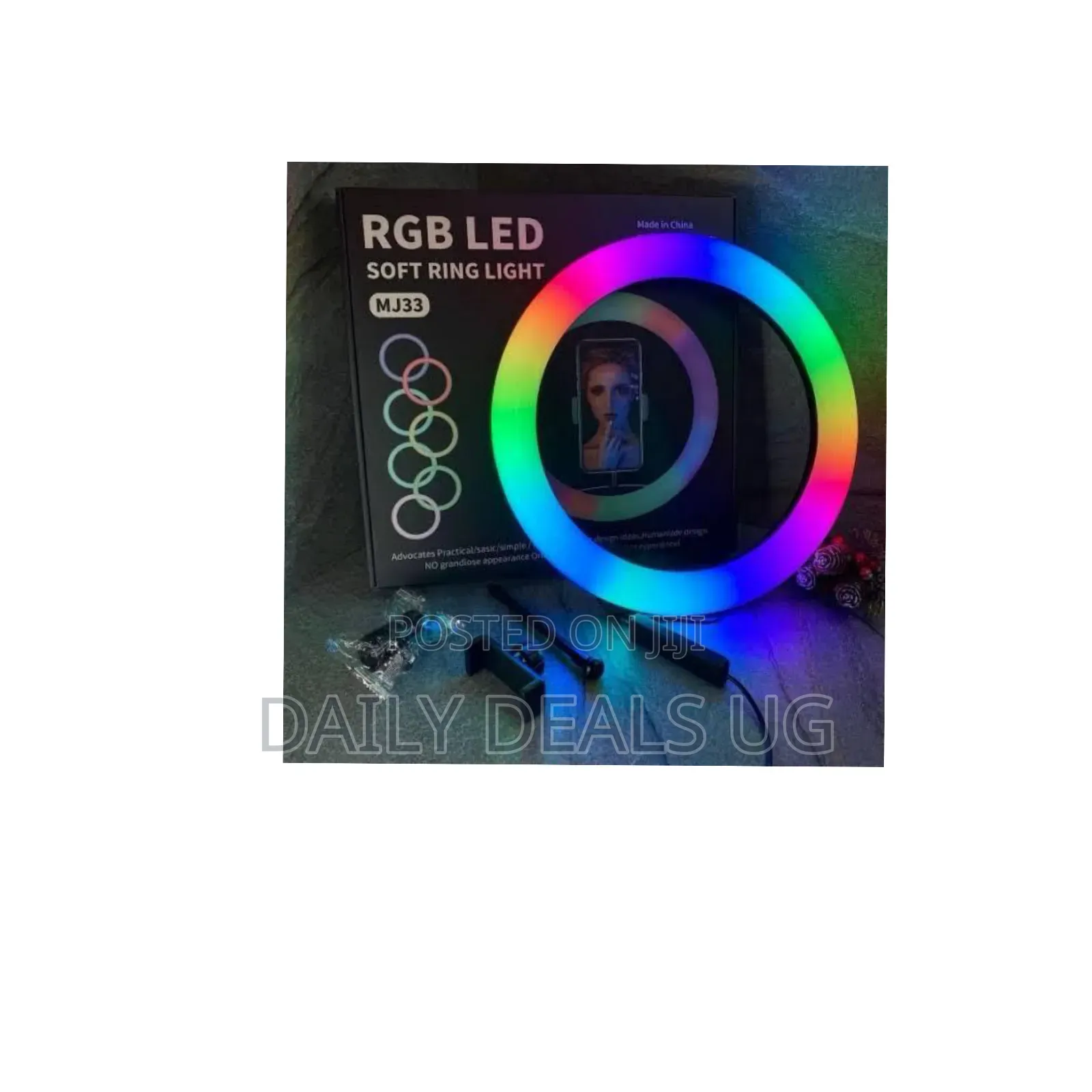 Rgb Led Soft Ring Light, Model Mj33