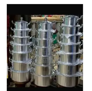 Tornado 7 Piece Heavy Stainless Steel Saucepans/Cookware