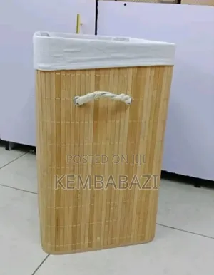 Eco-Friendly Foldable Bamboo Laundry Basket