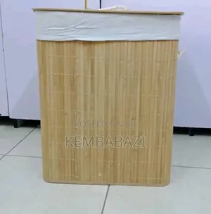 Eco-Friendly Foldable Bamboo Laundry Basket
