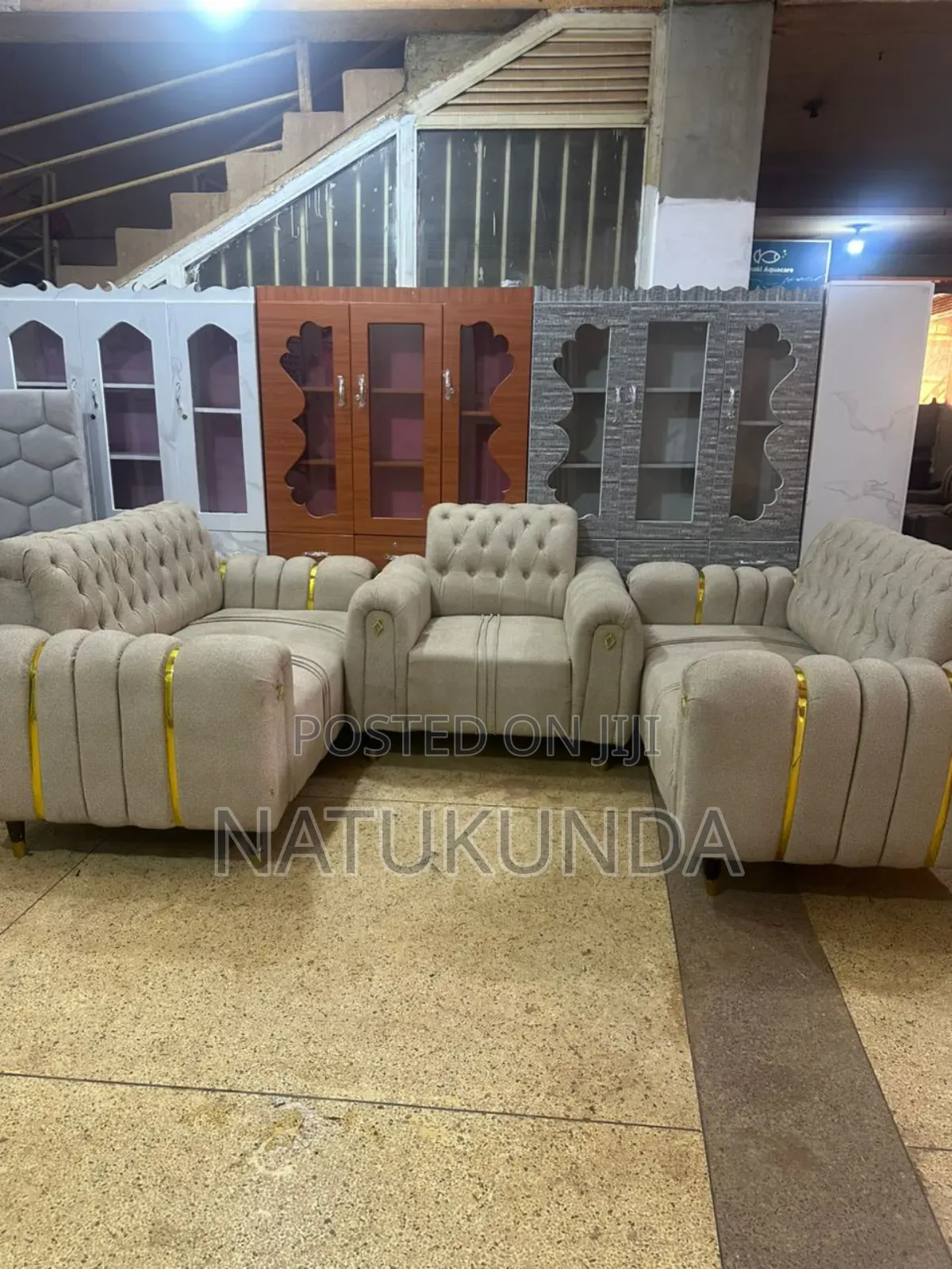 Five Seater Chester Field Sofa