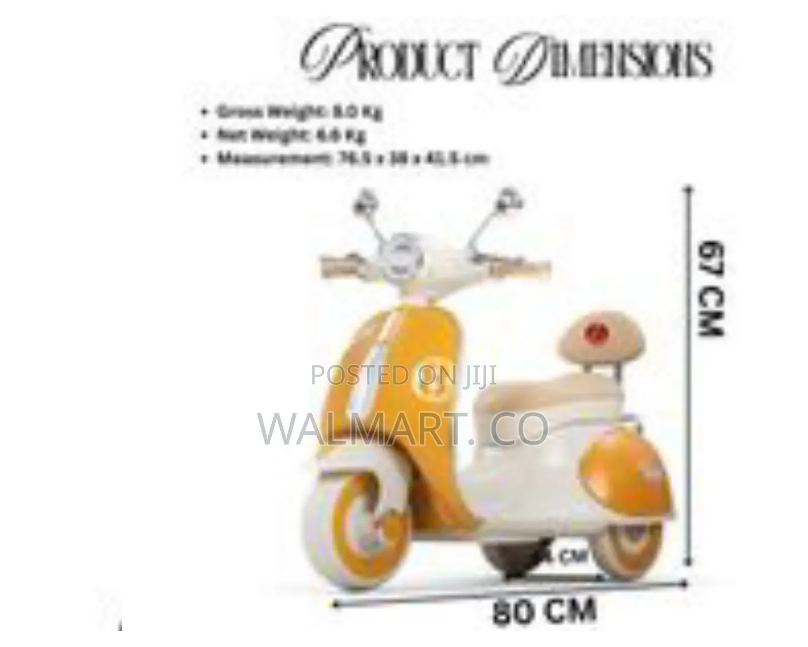 Rechargeable Battery Operated Ride on Scooter for Kids 3 Wheel