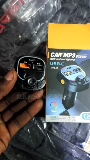 Car Bluetooth Fm Transmitter and Charger With C Charger Port