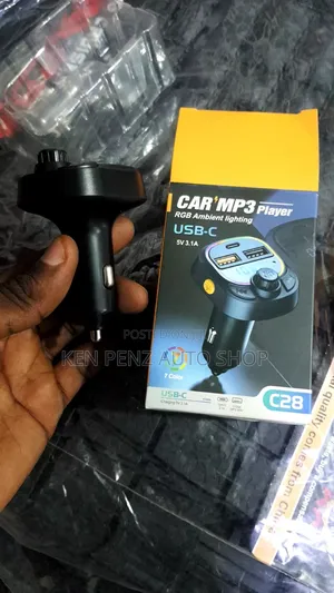 Car Bluetooth Fm Transmitter and Charger With C Charger Port