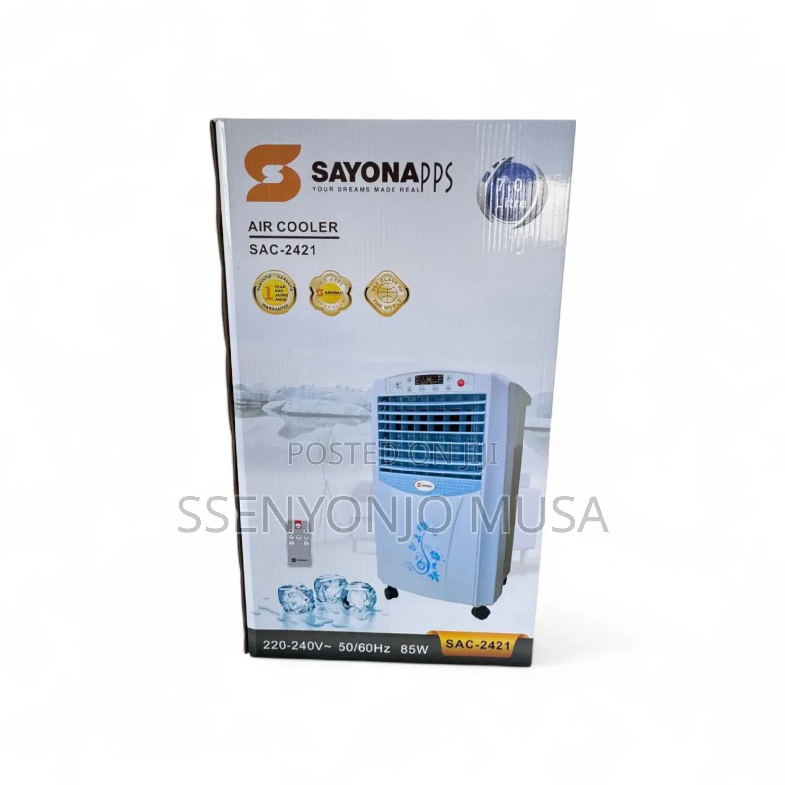 Sayona Sac-2421 Air Cooler - 7l Water Tank, 3 Modes, Remote-