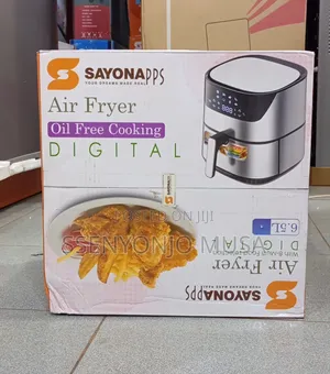 Sayona 6.5l Digital Air Fryer – 2000w Touch Screen, Stainless Steel