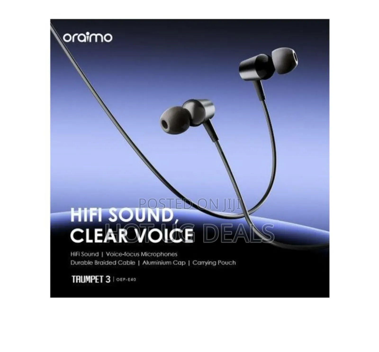 Oraimo Trumpet 3 Hifi Audio In-ear Headphones High-quality Sound