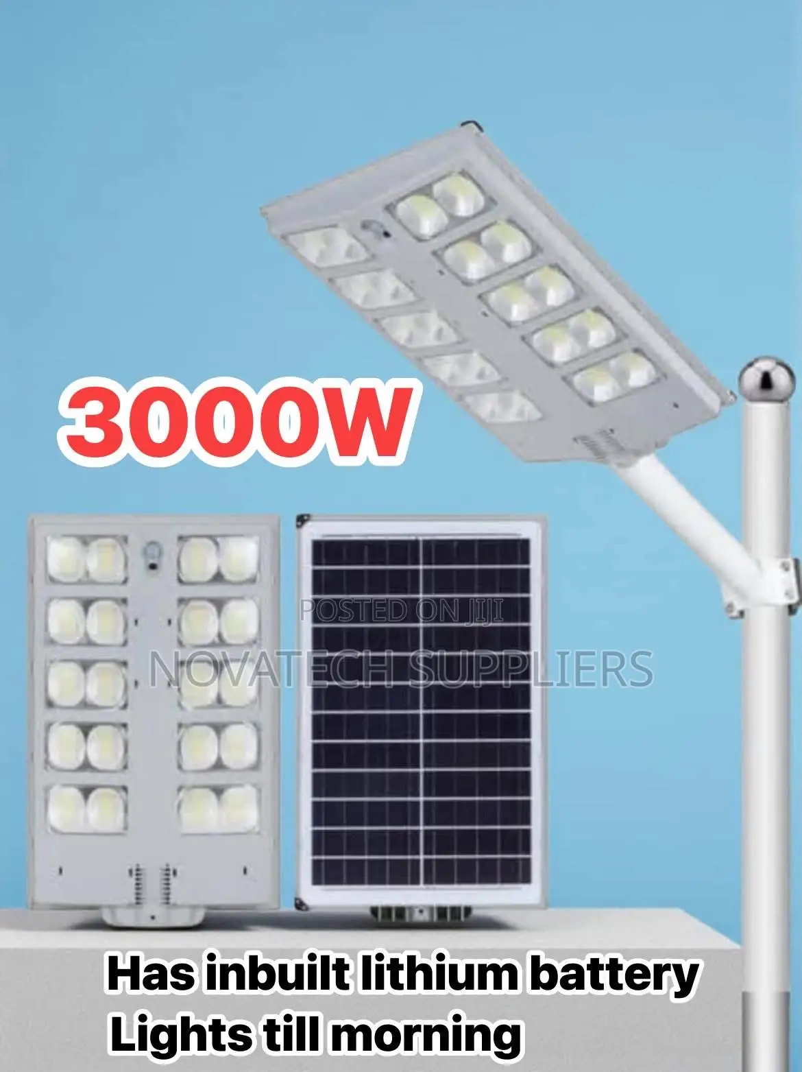 All Top 3000w Ip66 Waterproof Solar Led Street Light