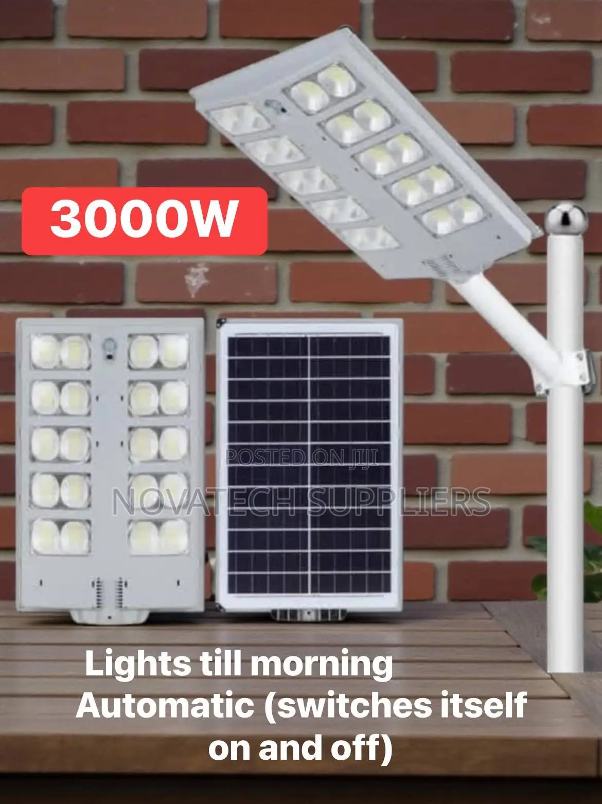 High Power 3000w Solar Street Light for Parking Lots/Roads/ Compounds