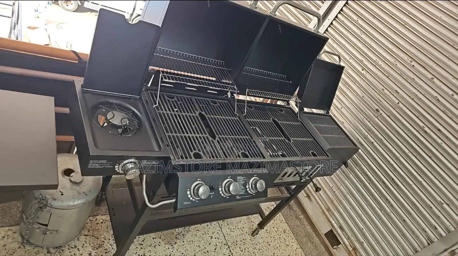 2 in 1 Gas BBQ Grill,Charcoal